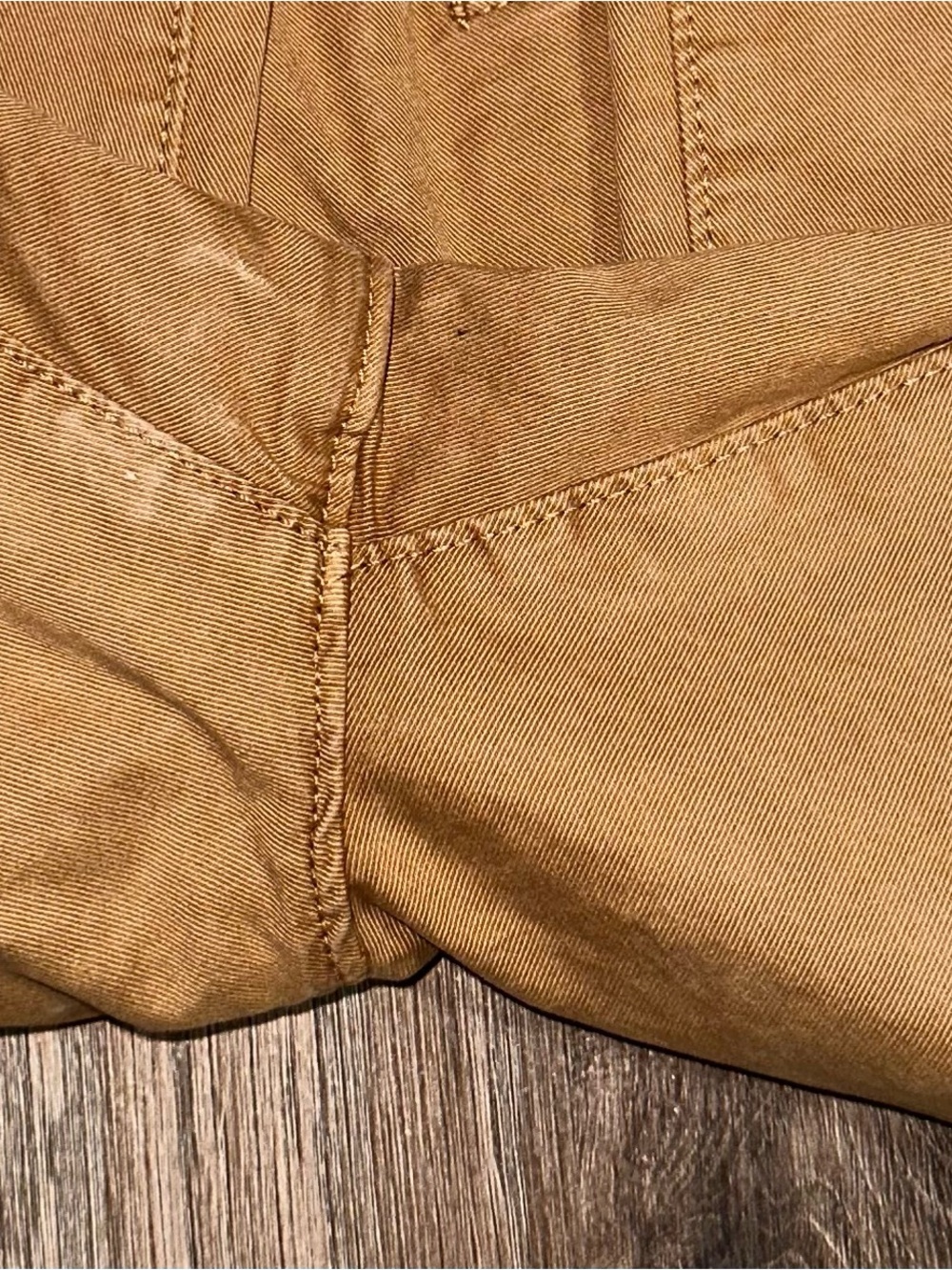 American Eagle COTTON Original Slim Straight Leg Tan Pants - Picture 6 of 6